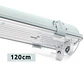 Armadura estanque LINESTA IP65 2xG13 T8 LED 150cm C.156xL.11,5xAlt.9,0cm cinzento - Thumbnail 2