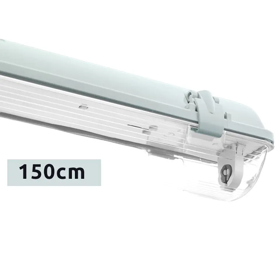 Armadura estanque LINESTA IP65 1xG13 T8 LED 150cm C.156xL.8,0xAlt.9,0cm cinzento 2