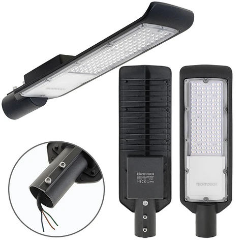 Aplique X2 ECOVISION IP65 1x100W LED 8000lm 6400K 120° C.14xL.47,5xAlt.6,5cm preto