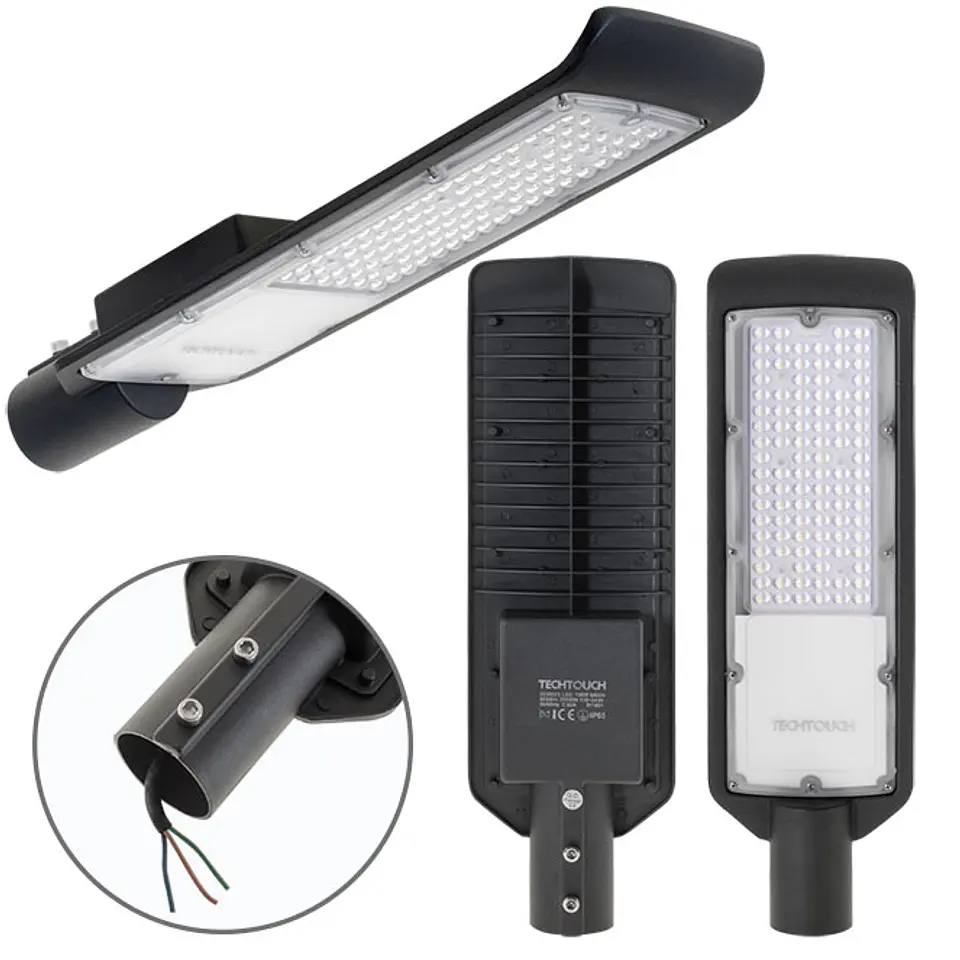 Aplique X2 ECOVISION IP65 1x100W LED 8000lm 6400K 120° C.14xL.47,5xAlt.6,5cm preto 1