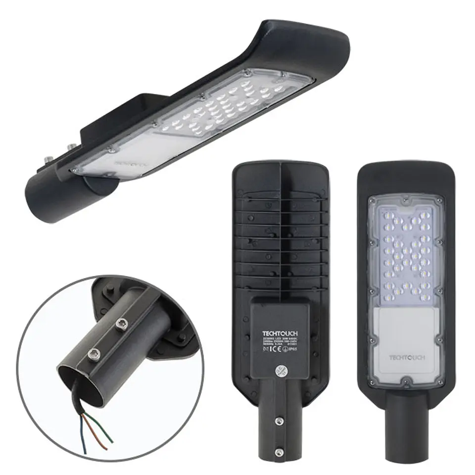 Aplique X2 ECOVISION IP65 1x30W LED 2400lm 6400K 120° C.11xL.35xAlt.5,5cm preto 1