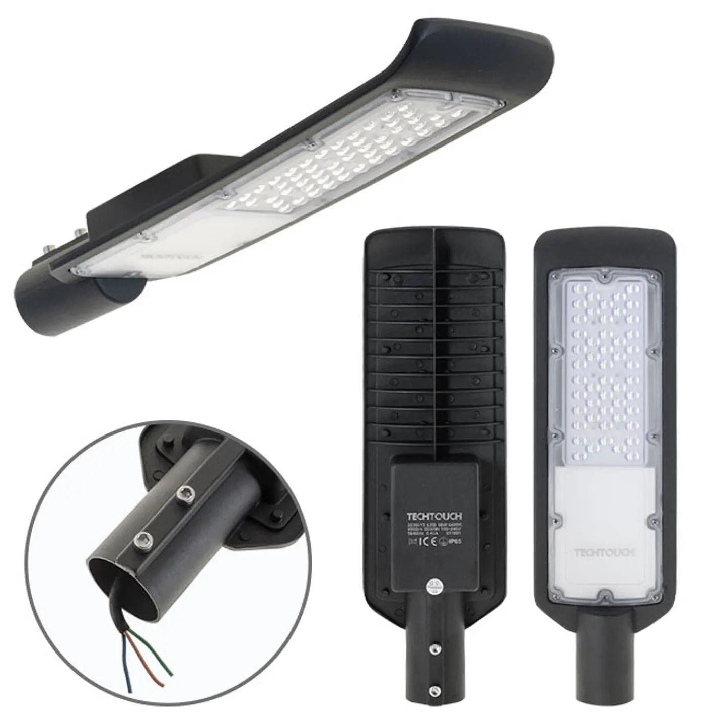 Aplique X2 ECOVISION IP65 1x50W LED 4000lm 6400K 120° C.12xL.41xAlt.5,5cm preto 1