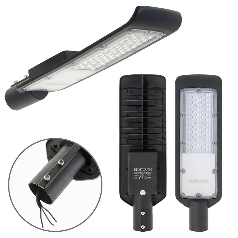 Aplique X2 ECOVISION IP65 1x50W LED 4000lm 6400K 120° C.12xL.41xAlt.5,5cm preto 1