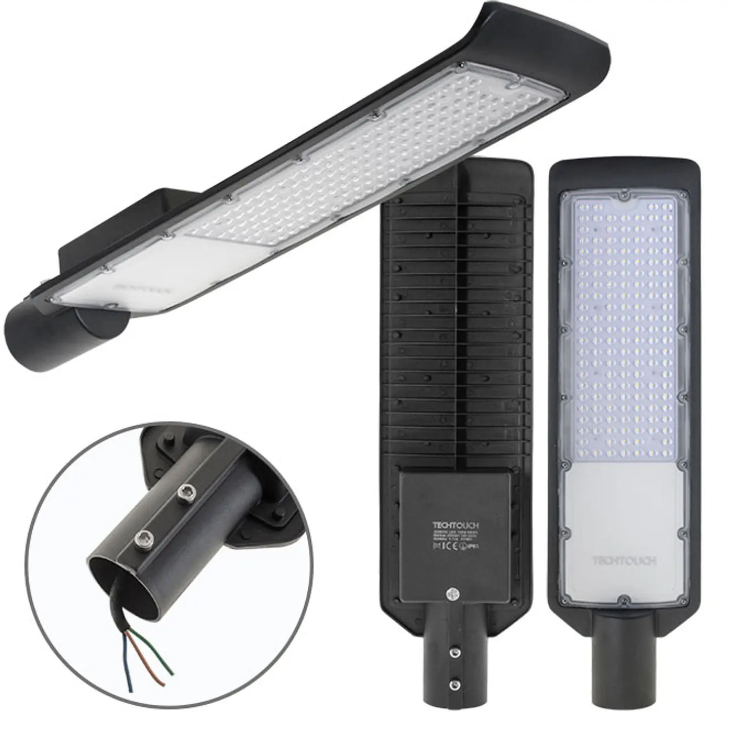 Aplique X2 ECOVISION IP65 1x120W LED 9600lm 6400K 120° C.16xL.59xAlt.7,2cm preto 1