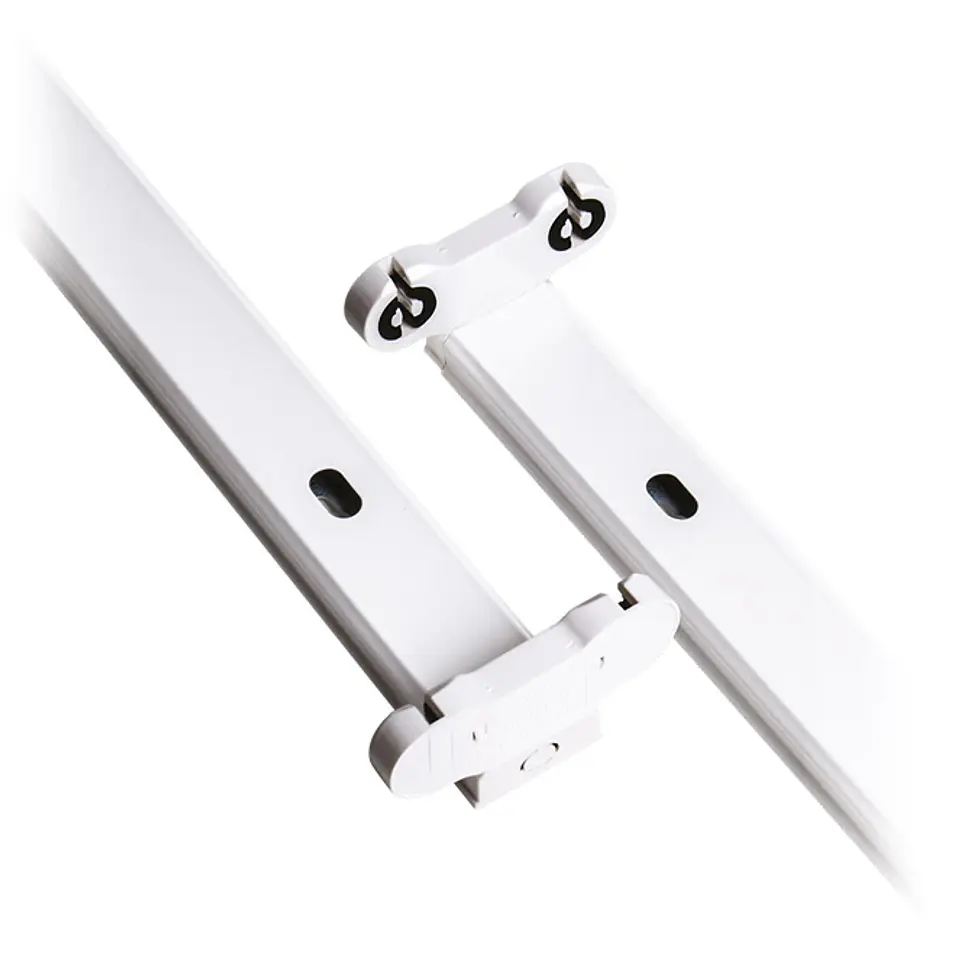 Régua BATTEN 2xG13 T8 LED 120cm C.121xL.7,5xAlt.4,5cm branco 1