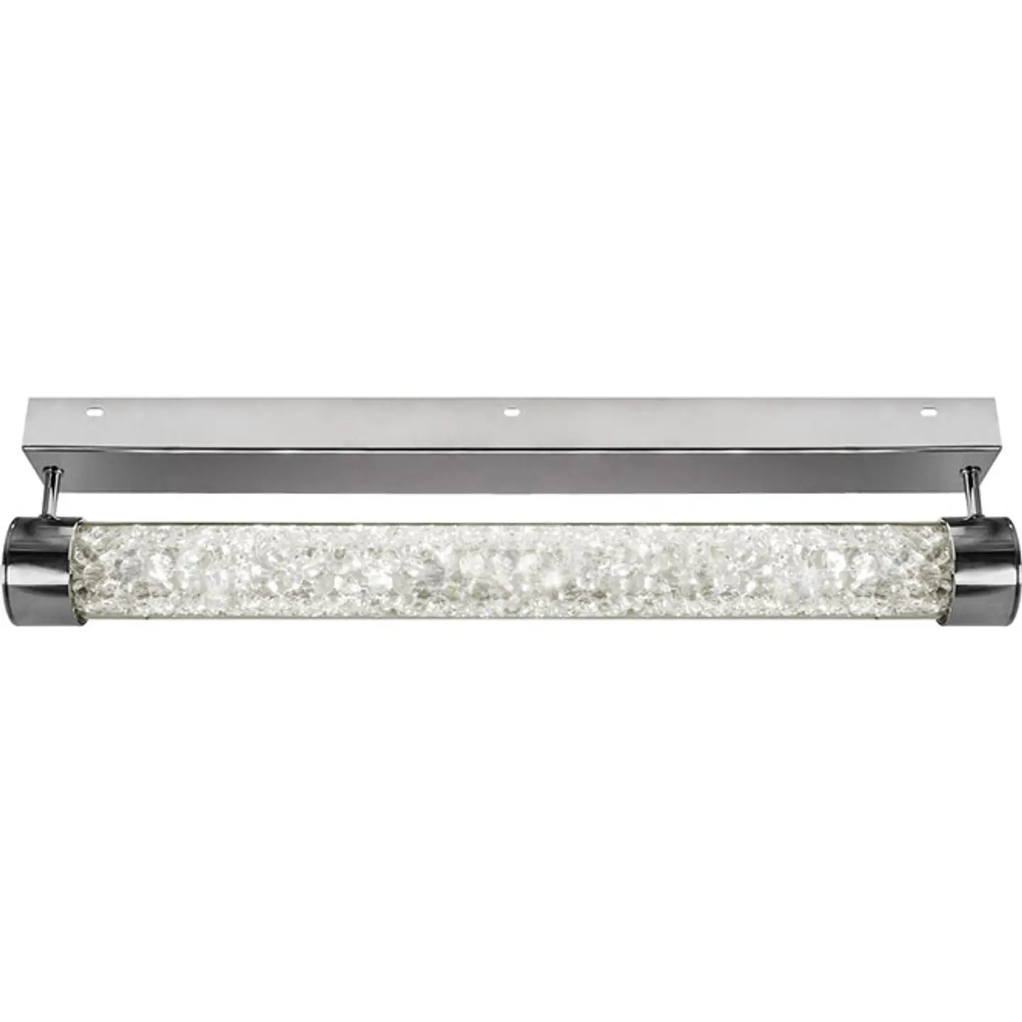 Plafond MINSK 1x24W LED 1920lm 4000K C.60xL.13,5xAlt.6,5cm transparente/cromado 1