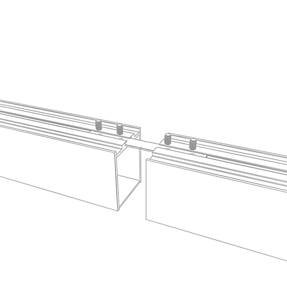 Barra suspensa LINEX B2 60cm 1x20W LED 1600lm 3000K 110° C.60,3xL.5,8xAlt.Reg.cm branco 3