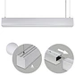 Barra suspensa LINEX B2 120cm 1x40W LED 3200lm 6400K 110° C.119,8xL.5,8xAlt.Reg.cm alumínio - Thumbnail 1