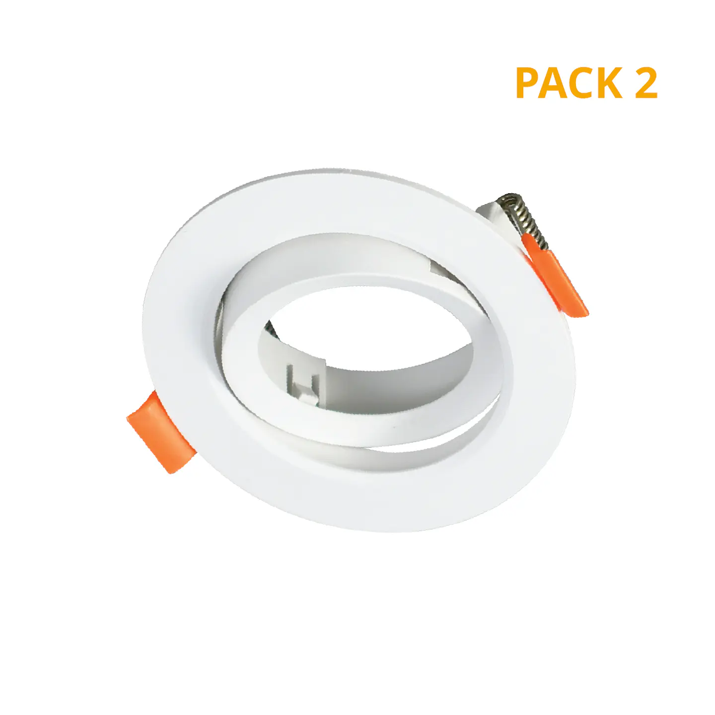 Aro de encastrar ONIRO ABS redondo Alt.3,5xD.9cm em ABS 1