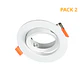 Aro de encastrar ONIRO ABS redondo Alt.3,5xD.9cm em ABS - Thumbnail 1