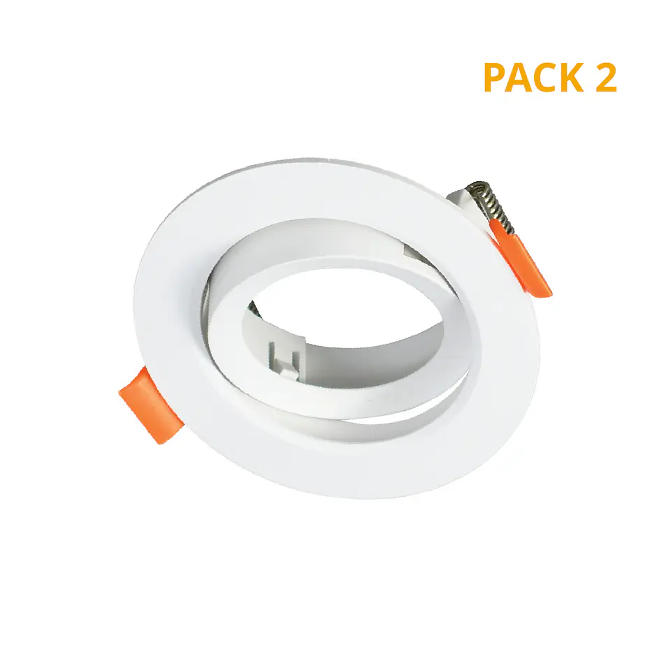 Aro de encastrar ONIRO ABS redondo Alt.3,5xD.9cm em ABS 1