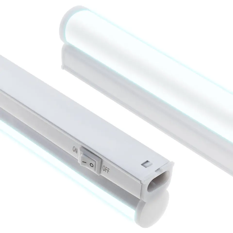 Régua AXINITE 120cm com interruptor 1x16W LED 1440lm 6400K C.120xL.2xAlt.3,7cm branco 1