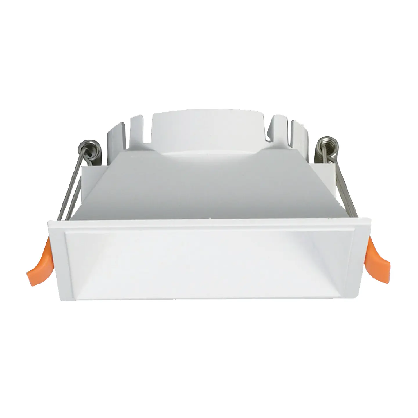 Aro de encastrar ONIRO ABS quadrado C.8,1xL.8,1xAlt.3,5cm em ABS branco 1