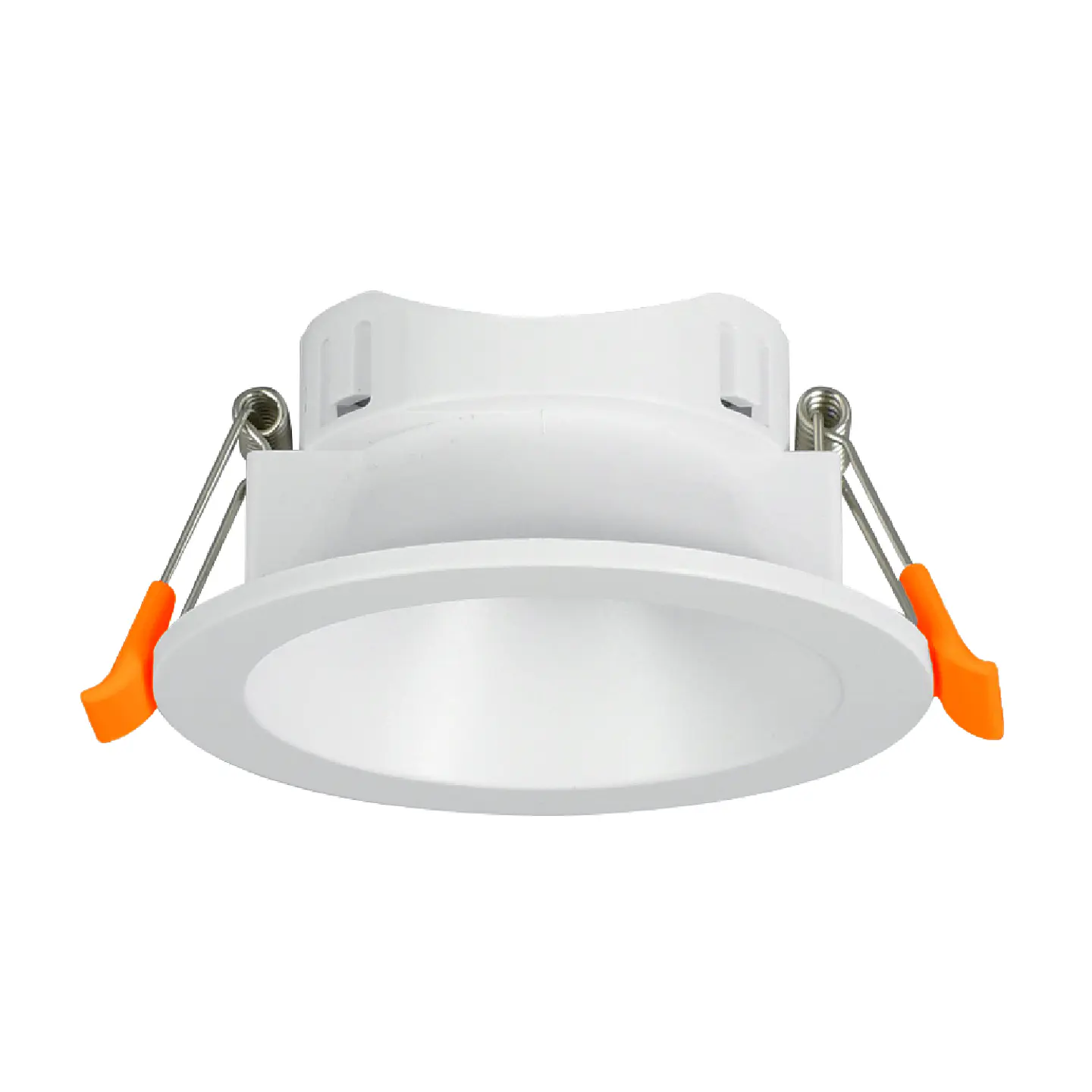Aro de encastrar ONIRO ABS redondo Alt.4xD.8,3cm em ABS branco 1