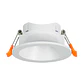 Aro de encastrar ONIRO ABS redondo Alt.4xD.8,3cm em ABS branco - Thumbnail 1