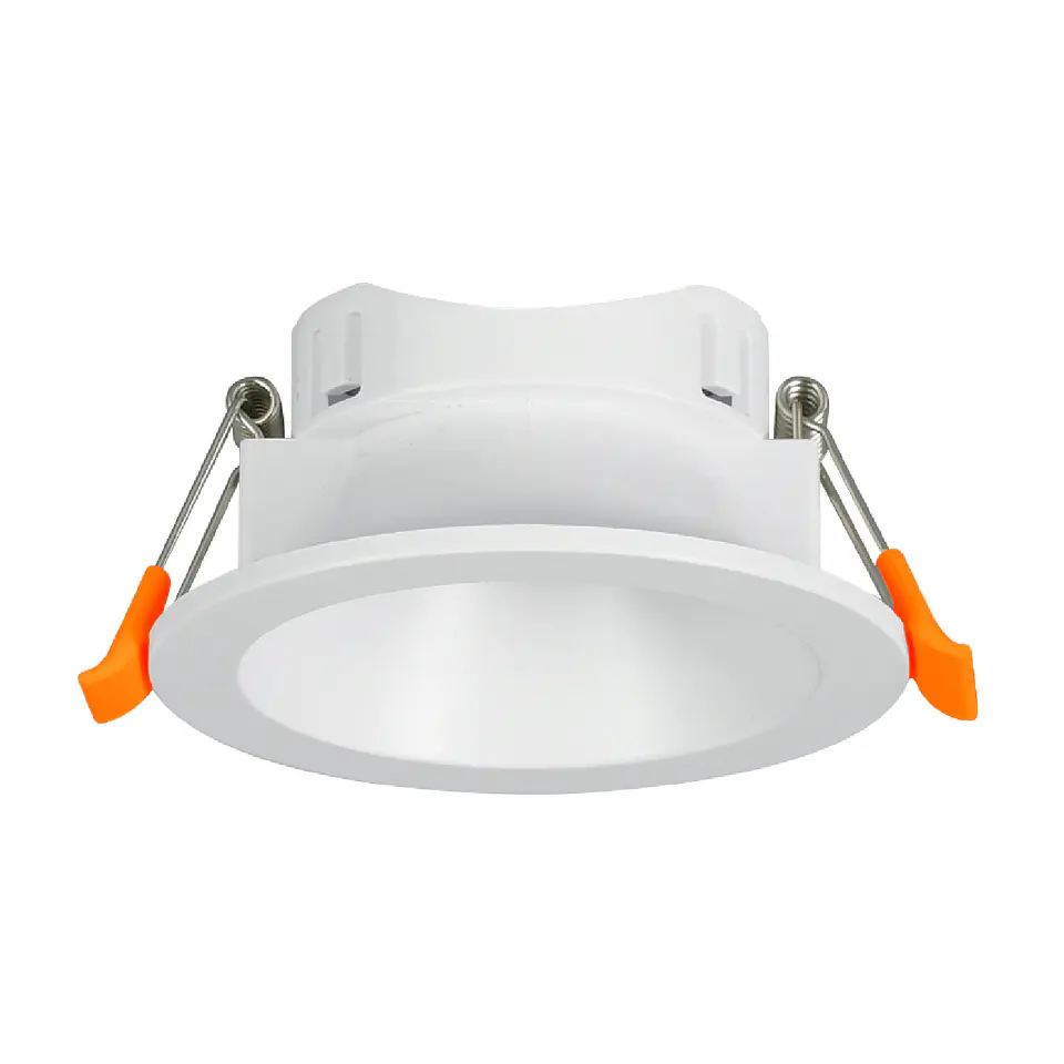 Aro de encastrar ONIRO ABS redondo Alt.4xD.8,3cm em ABS branco 1