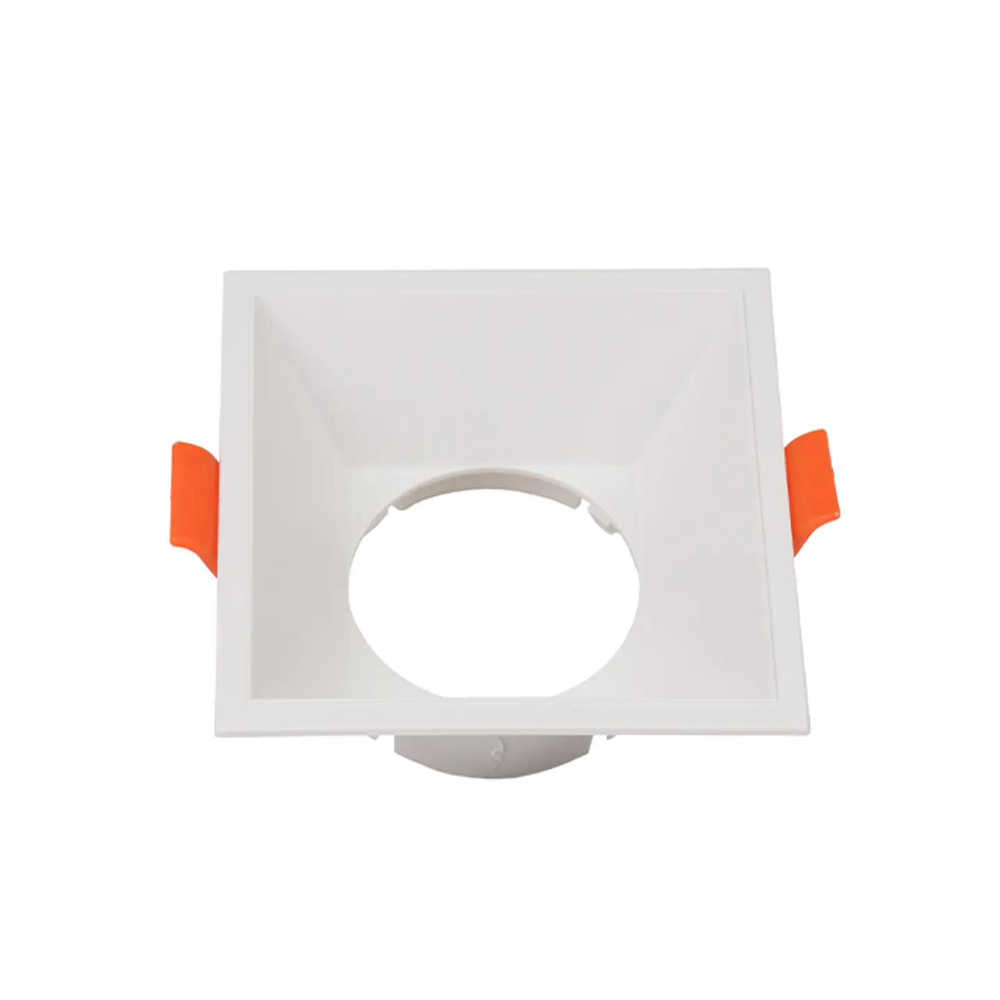 Aro de encastrar ONIRO ABS quadrado C.8,1xL.8,1xAlt.3,5cm em ABS branco 2