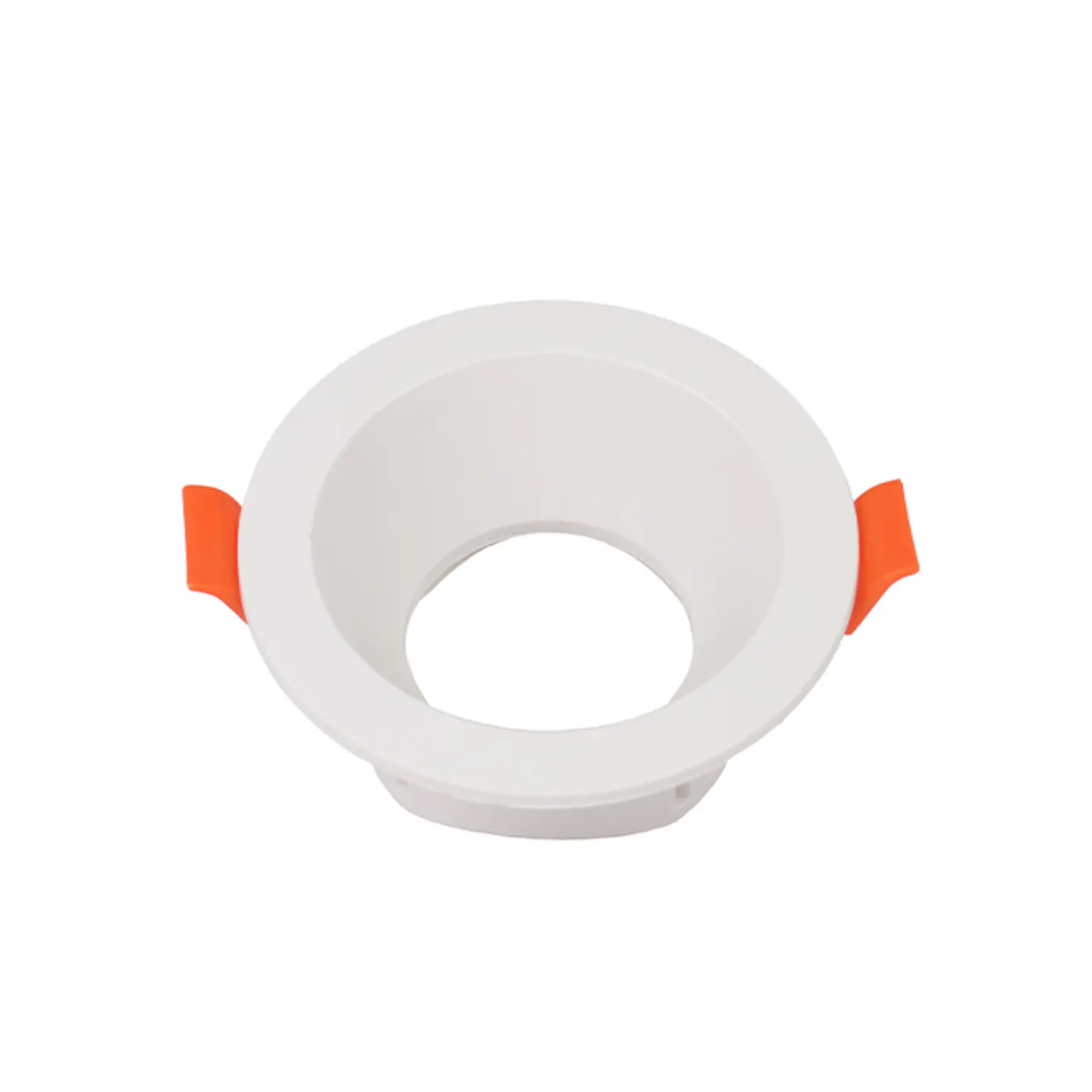 Aro de encastrar ONIRO ABS redondo Alt.4xD.8,3cm em ABS branco 2