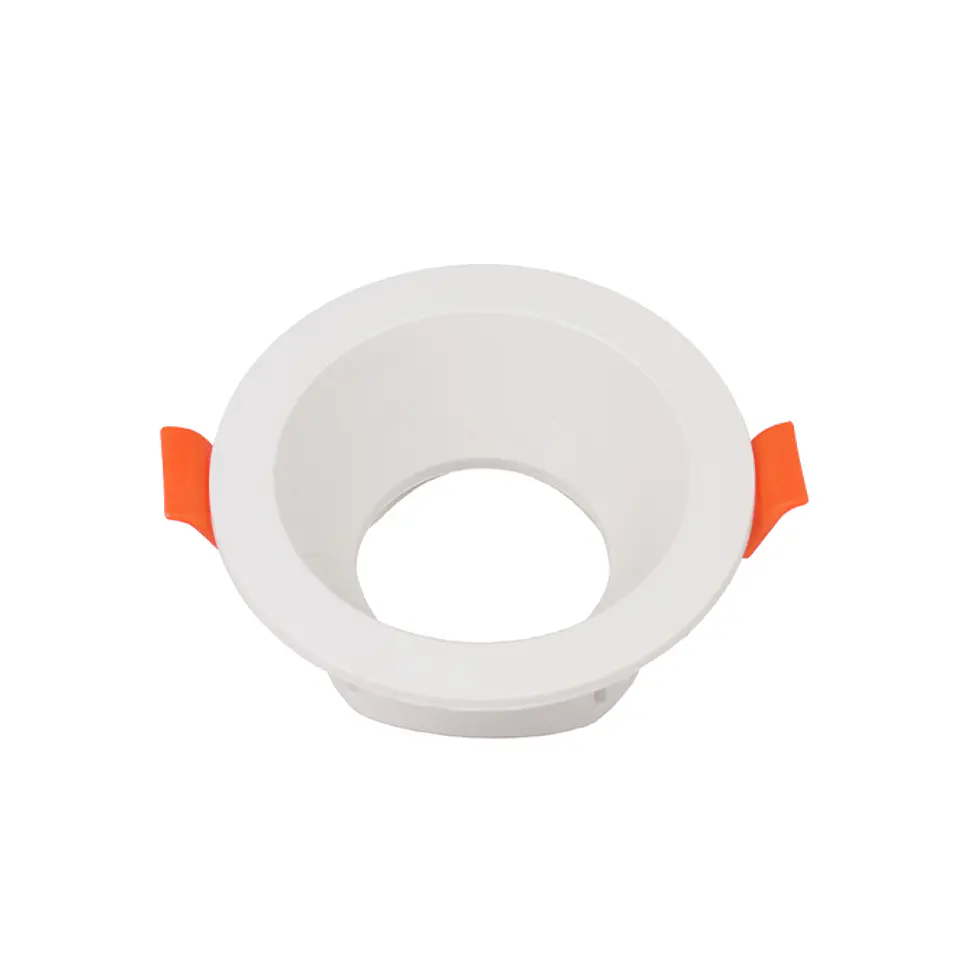 Aro de encastrar ONIRO ABS redondo Alt.4xD.8,3cm em ABS branco 2