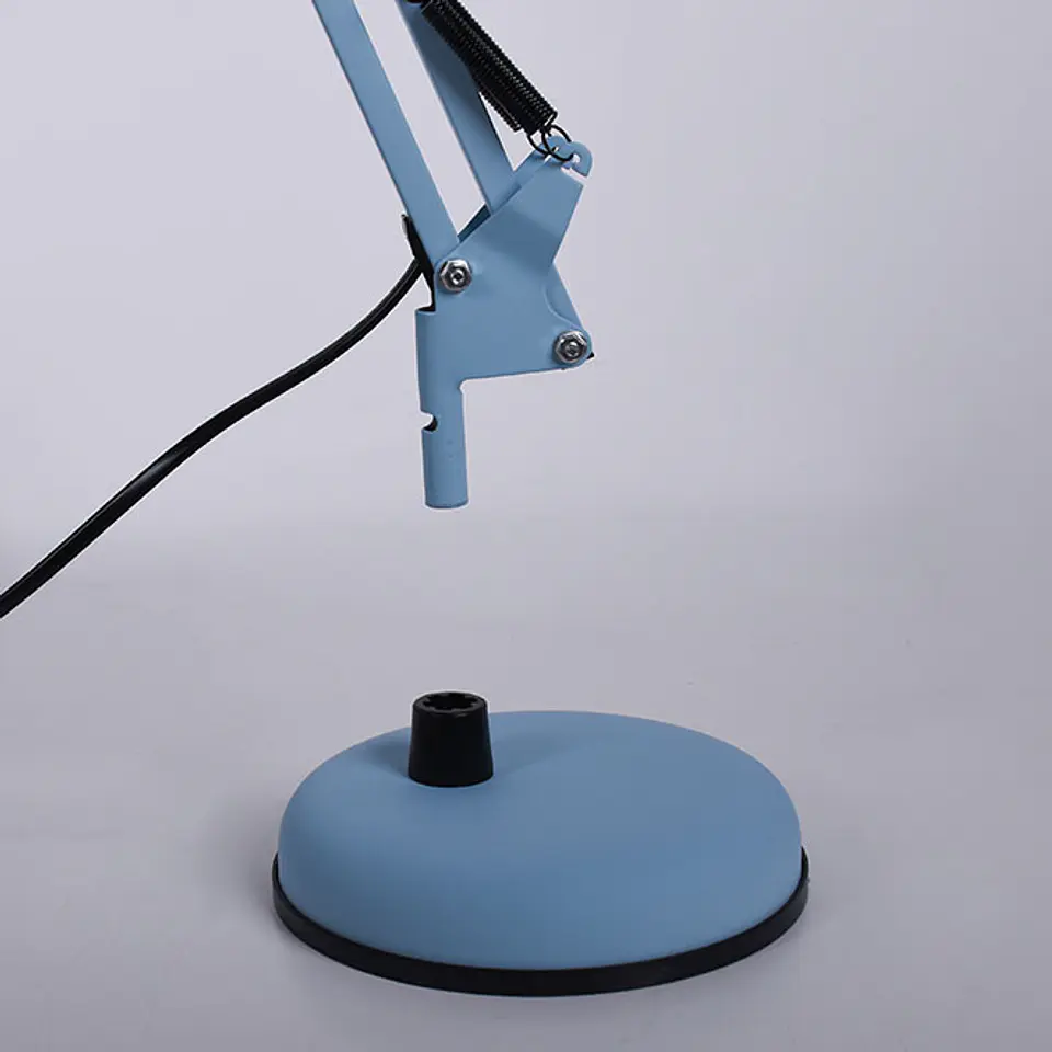 Candeeiro de mesa ANTIGONA articulado 1xE27 C.15,5xAlt.Reg.cm azul celeste mate 3