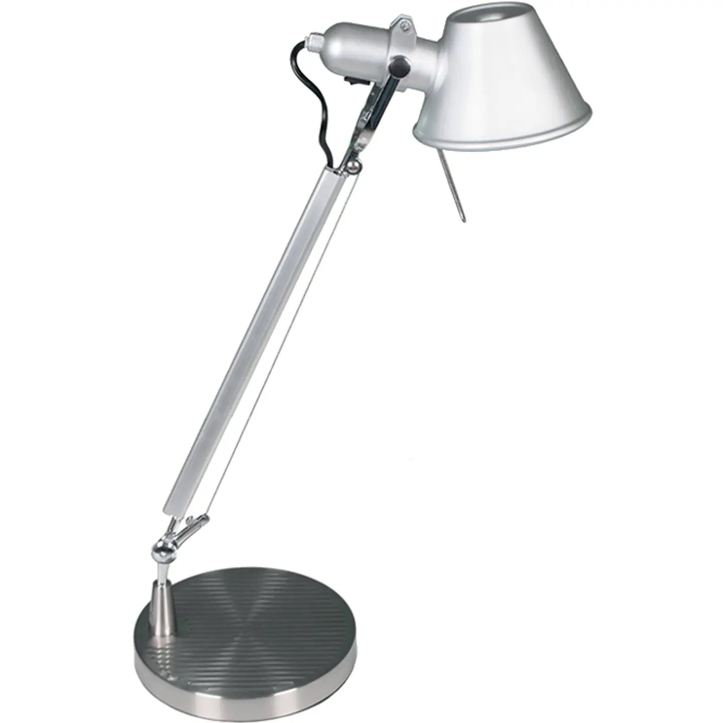 Candeeiro de mesa SHARP articulado 1xE27 C.21xL.31xAlt.64cm cinzento/níquel 1