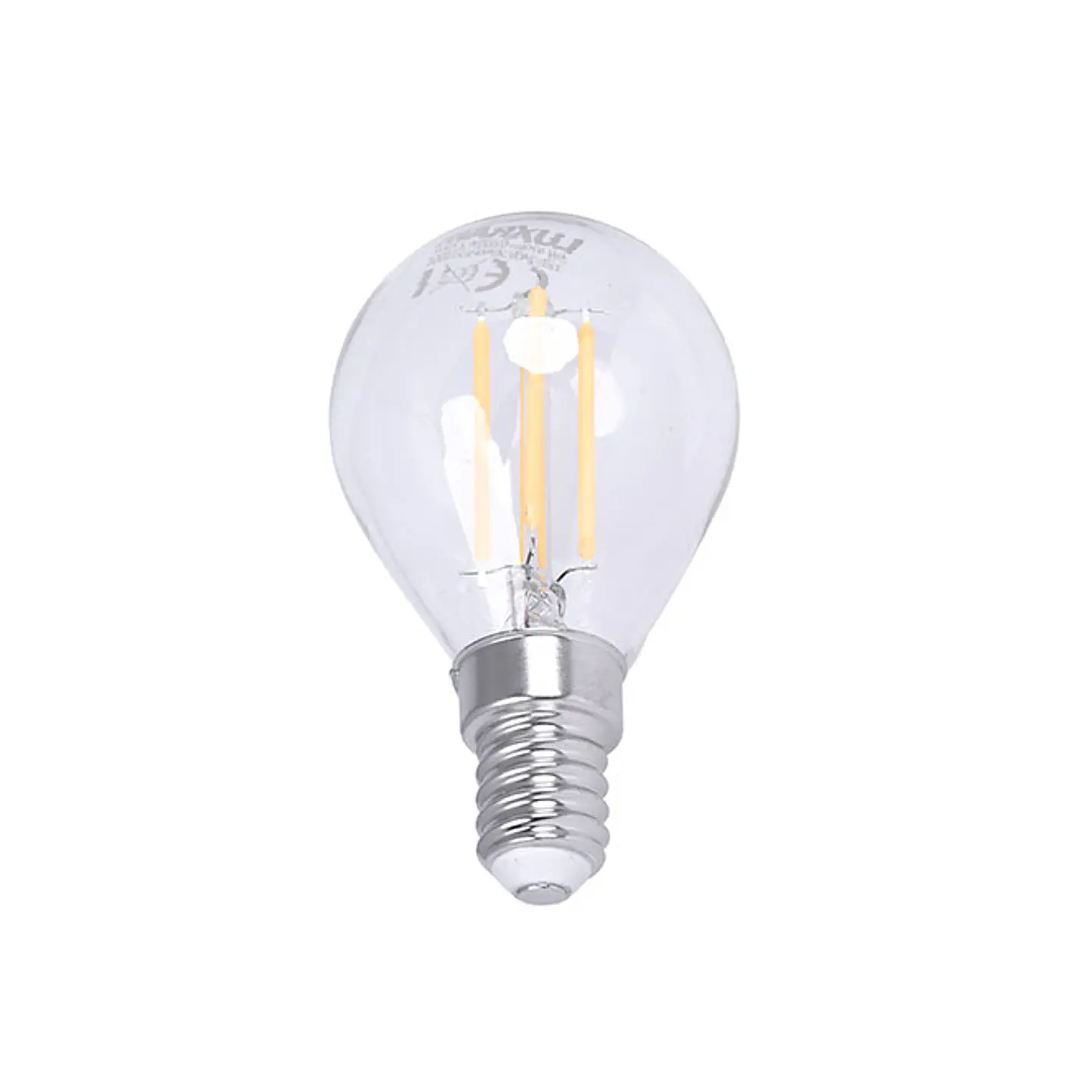 Lâmpada E14 (fino) Esférica CLASSIC LED 4W 2700K 470lm transparente 1