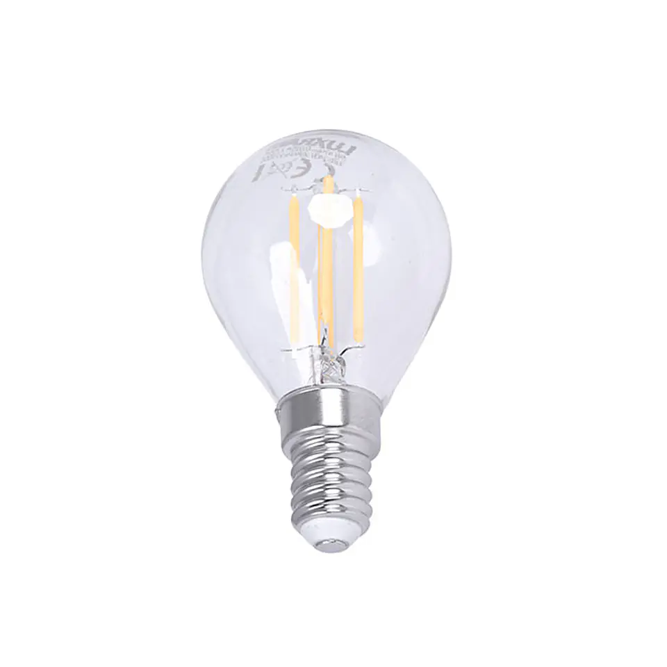 Lâmpada E14 (fino) Esférica CLASSIC LED 4W 2700K 470lm transparente 1