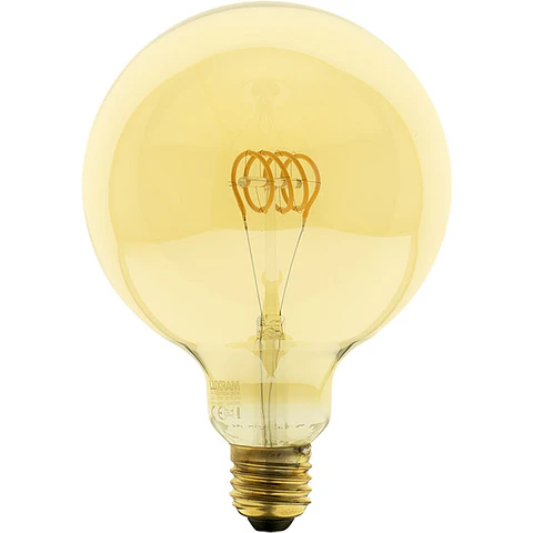 Lâmpada E27 (grosso) Globo CLASSIC DECOLED Regulável D125 5W 1800K 280lm Ambar