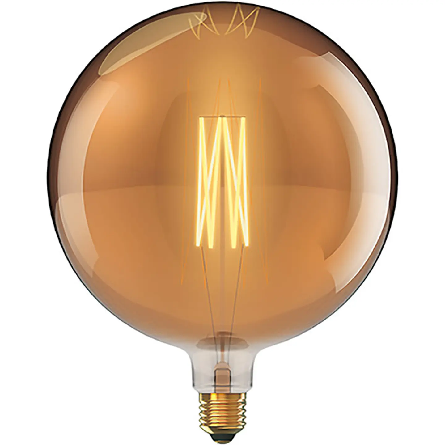 Lâmpada E40 Globo CLASSIC DECOLED Regulável D380 8W 1800K 630lm Ambar 1