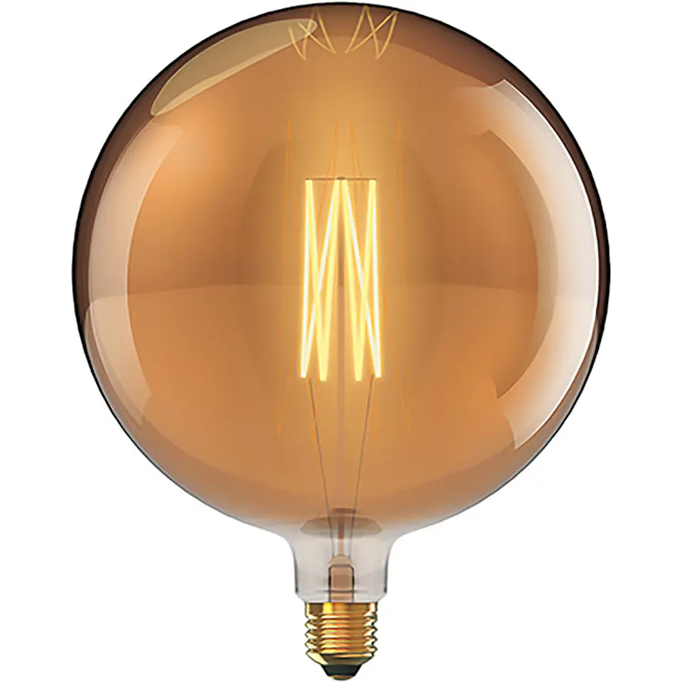 Lâmpada E40 Globo CLASSIC DECOLED Regulável D380 8W 1800K 630lm Ambar 1