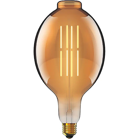 Lâmpada E27 (grosso) Elíptica CLASSIC DECOLED Regulável 8W 1800K 630lm Ambar
