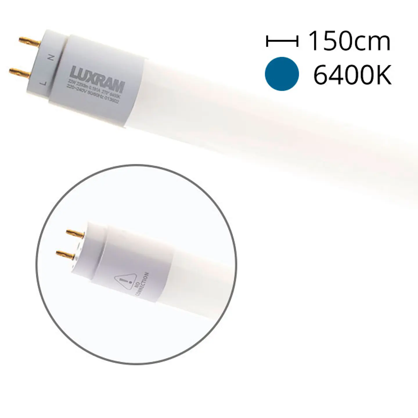 Lâmpada G13 T8 Tubular VALUE LED 150cm 22W 6400K 2300lm 1