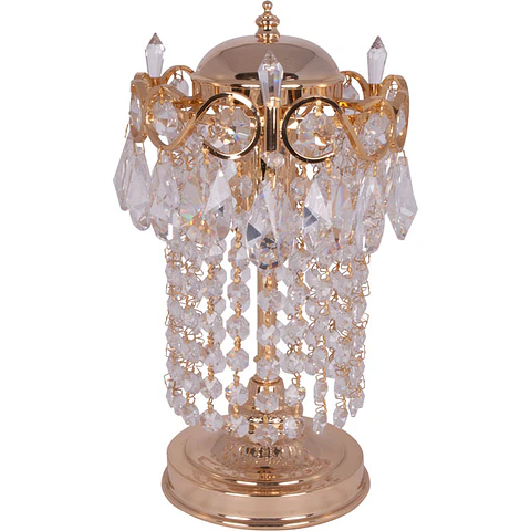 Candeeiro de mesa ALCINA 2xE14 Alt.31xD.18cm dourado
