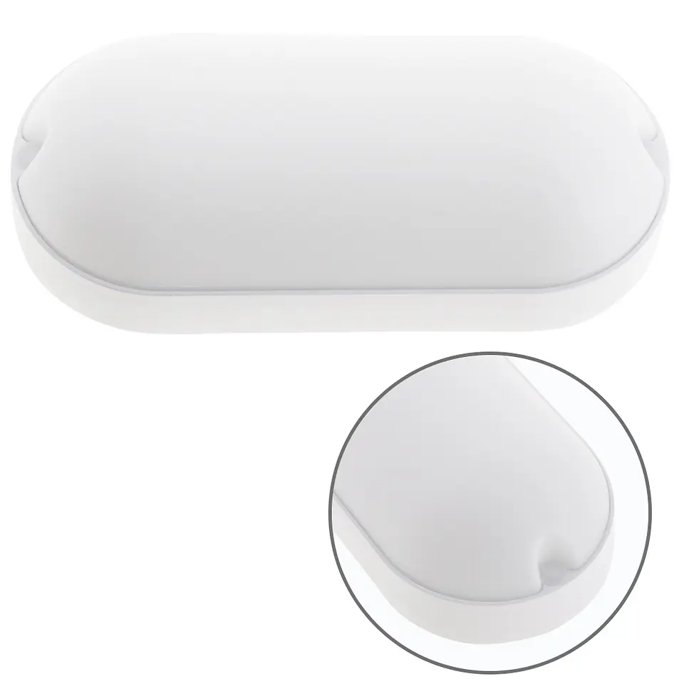 Aplique SURF ECOVISION oval IP65 1x18W LED 1800lm 4000K 120°C.20,8xL.5,7xA.10,1cm polipropileno Bran 1