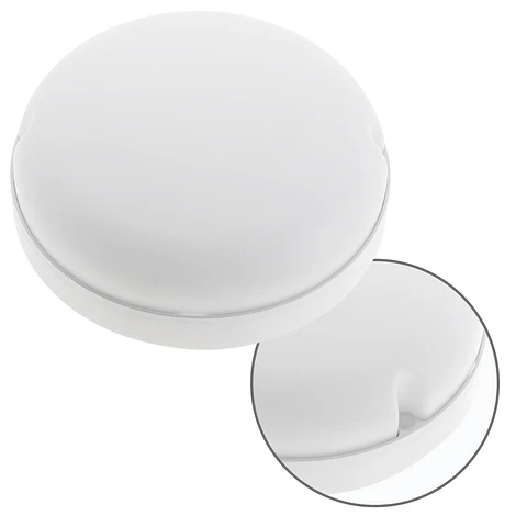 Aplique SURF ECOVISION redondo IP65,3 1x18W LED 1800lm 3000K 120°Alt.5,3xD.16,5cm branco