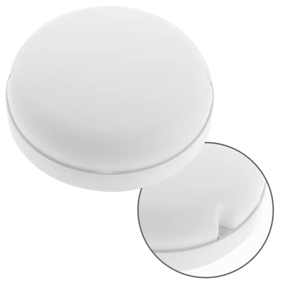 Aplique SURF ECOVISION redondo IP65,3 1x18W LED 1800lm 4000K 120°Alt.5,3xD.16,5cm branco 1