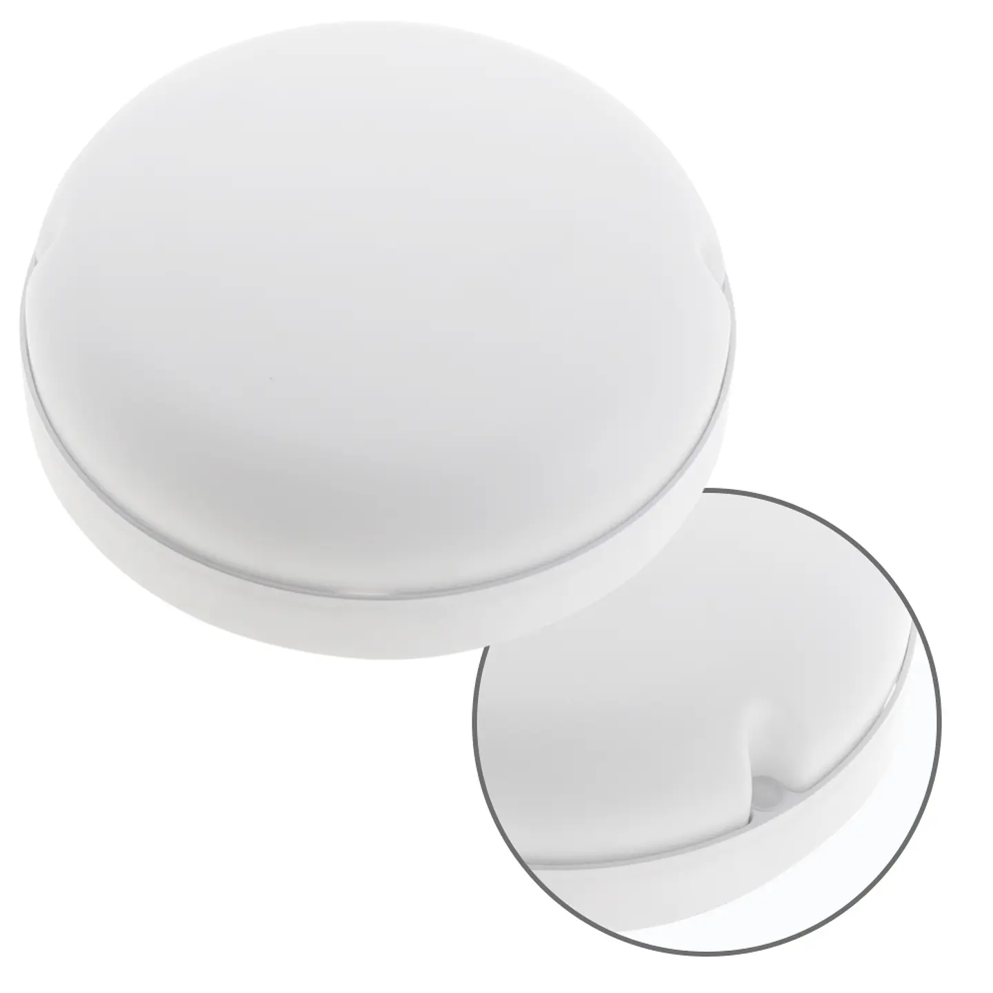 Aplique SURF ECOVISION redondo IP65,3 1x18W LED 1800lm 6400K 120°Alt.5,3xD.16,5cm branco 1