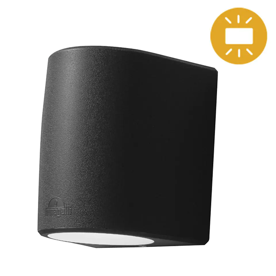 Aplique MARTA 2xGX53 10W botão CCT (3cores) IP55 C.16,4xL.14,5xAlt.19,2cm resina 1
