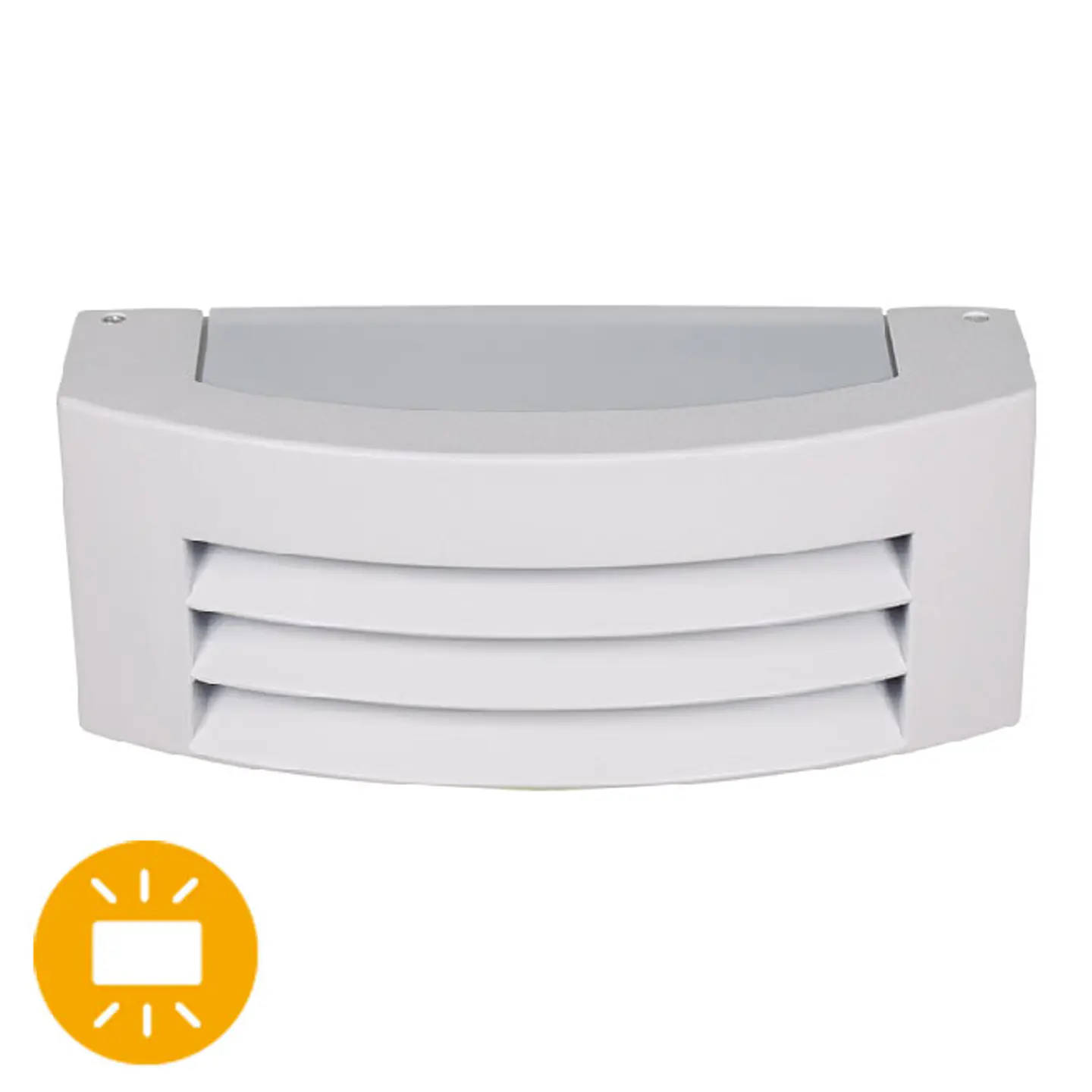 Aplique MISSISSIPI IP44 1xE27 C.29xL.12,5xAlt.10cm alumínio + policarbonato (PC) 1