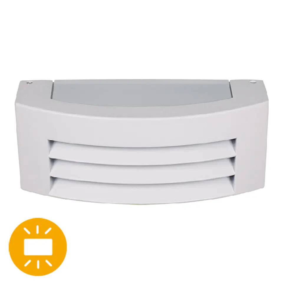 Aplique MISSISSIPI IP44 1xE27 C.29xL.12,5xAlt.10cm alumínio + policarbonato (PC) 1