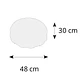 Plafond GLORIA 8xE14+78x0.2W LED Alt.30xD.48cm cromado - Thumbnail 2