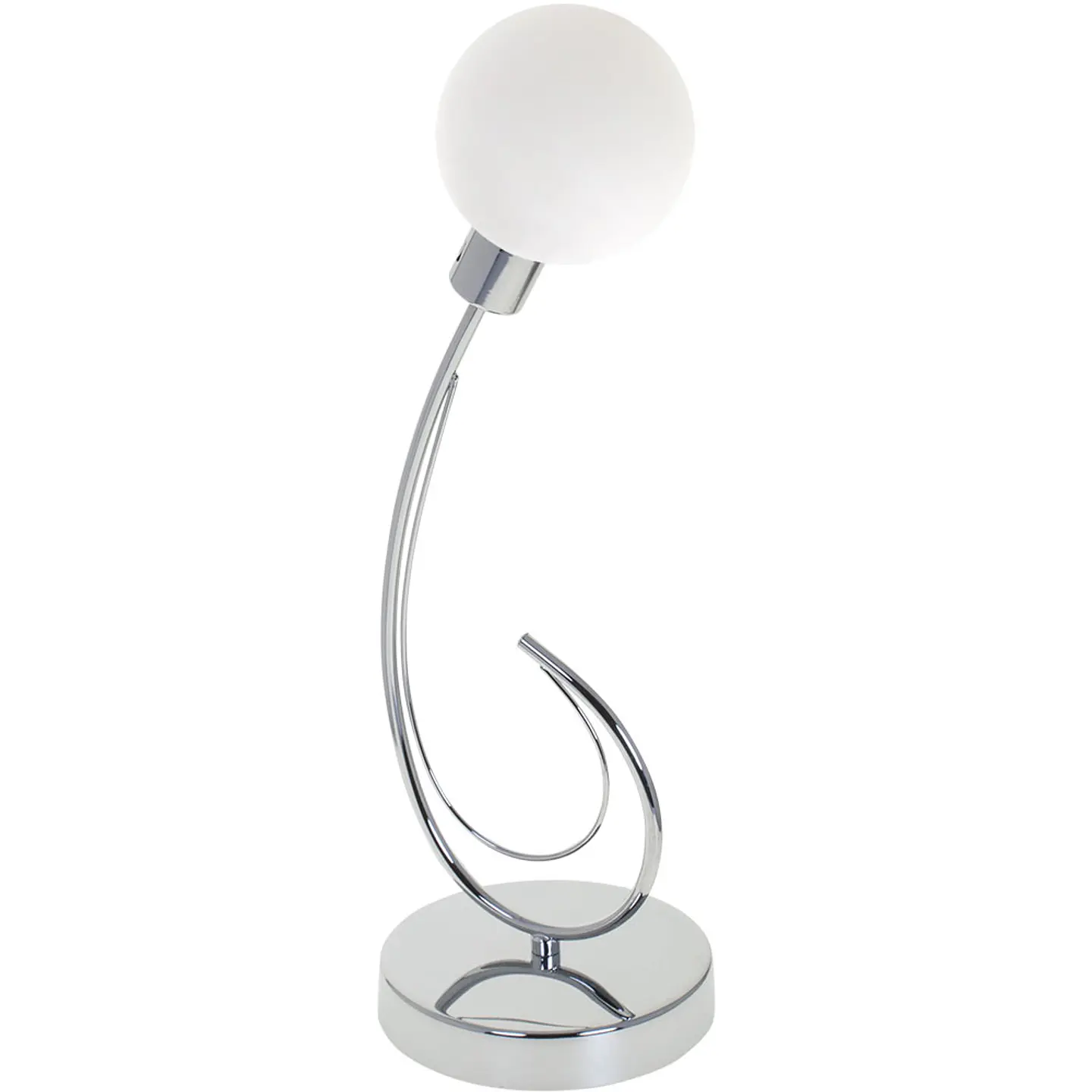Candeeiro de mesa VITA 1xG9 Alt.44xD.15cm cromado com bolas de vidro brancas 1