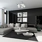 Plafond VITA 3xG9 Alt.23xD.53cm cromado com bolas de vidro brancas - Thumbnail 2