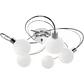 Plafond VITA 5xG9 Alt.23xD.53cm cromado com bolas de vidro brancas - Thumbnail 1