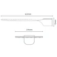 Aplique de rua X² LED SUPERVISION IP65 200W LED 16000lm 6400K C.23,5xL.62,3xAlt.7,2cm preto - Thumbnail 3