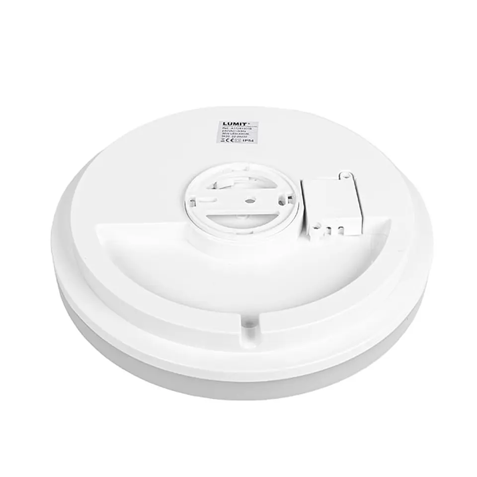 Plafond MEDINA grande IP54 1x36W LED 2880lm 4000K Alt.5,5xD.33cm branco 2