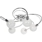 Plafond VITA 5xG9 Alt.23xD.53cm cromado com bolas de vidro transparentes - Thumbnail 1