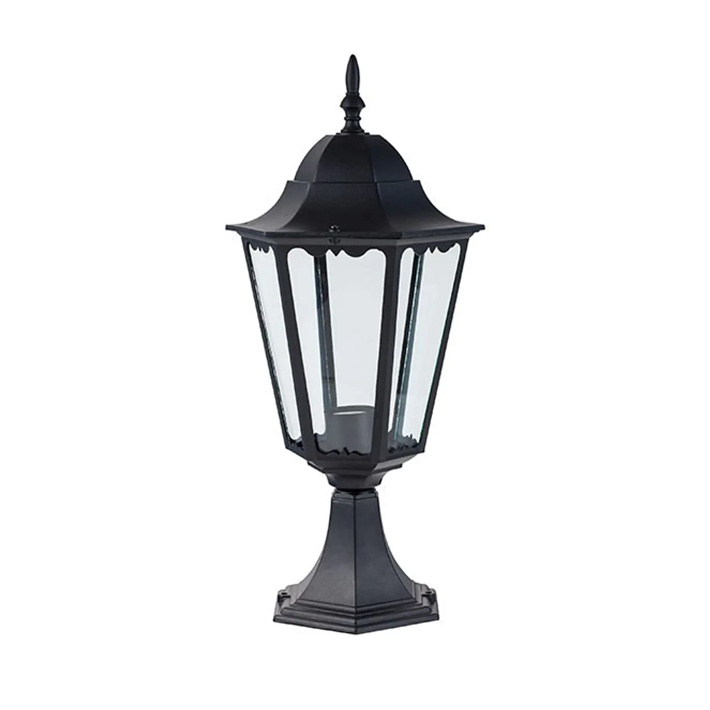 Pilar LISA pequeno IP34 1xE27 Alt.40xD.17cm preto 1