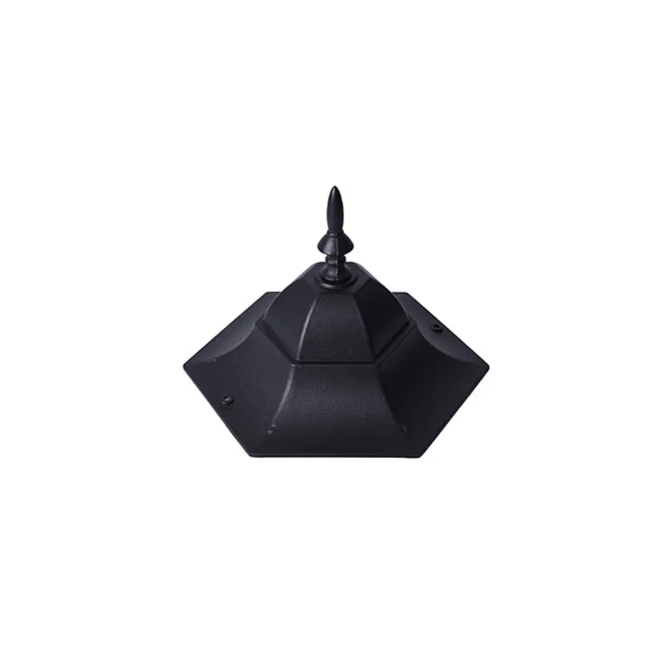 Pilar LISA pequeno IP34 1xE27 Alt.40xD.17cm preto 2