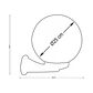 Aplique AMBIENTE IP44 1xE27 C.25xL.30xAlt.30cm branco - Thumbnail 3